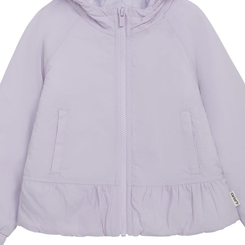 carter's girls Midweight Water-resistant Hooded Jacket - Image 3